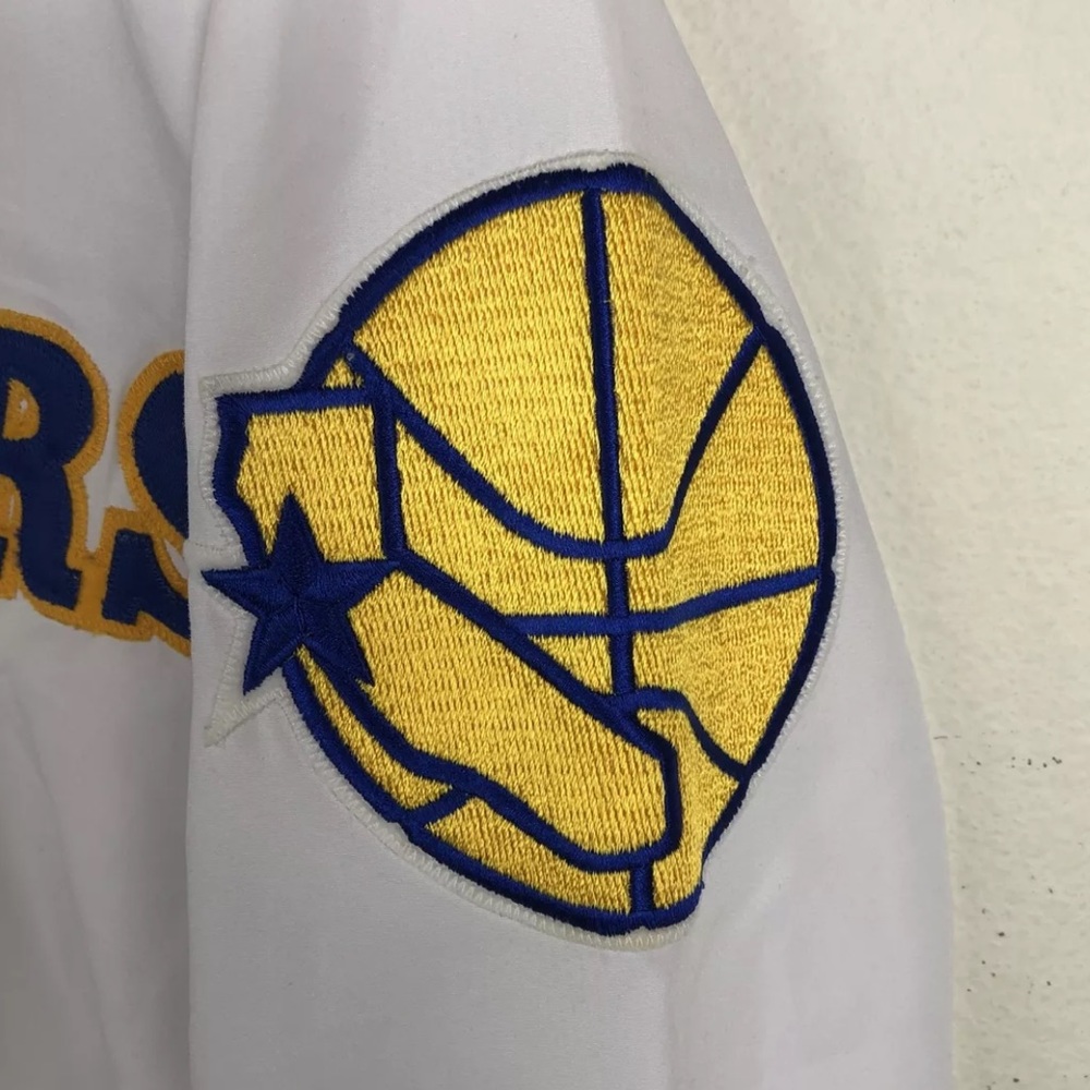 Golden State Warriors Vtg 90s Team Issued Champion Warmup Jacket Size 46 XL - Picture 3 of 12